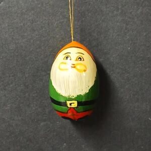 Vintage Mini 1.75" Egg-shaped Christmas Ornament